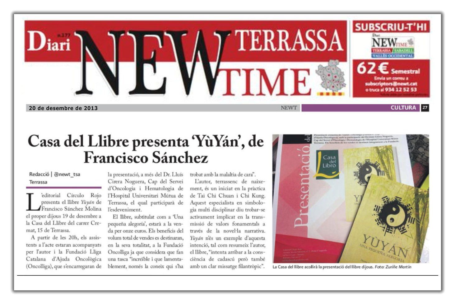 Yùyán | Prensa | New Time Terrassa